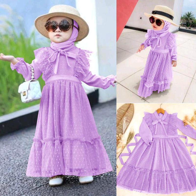 GAMIS KOMBINASI TILE ONDE/GAMIS TERBARU 2023/MAXI YANYANKID/GAMIS ANAK PEREMPUAN MODEL TERBARU UK S-M-L Dress Muslim Baju Lebaran Wanita Mewah Syari Pesta Kondangan Remaja 5