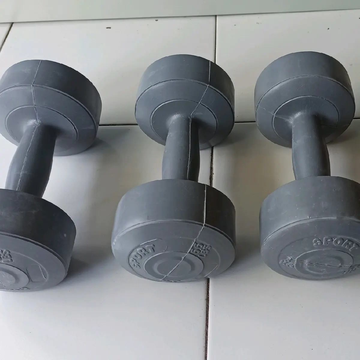 Barbel Dumbel 3kg (1pcs) - Warna Abu