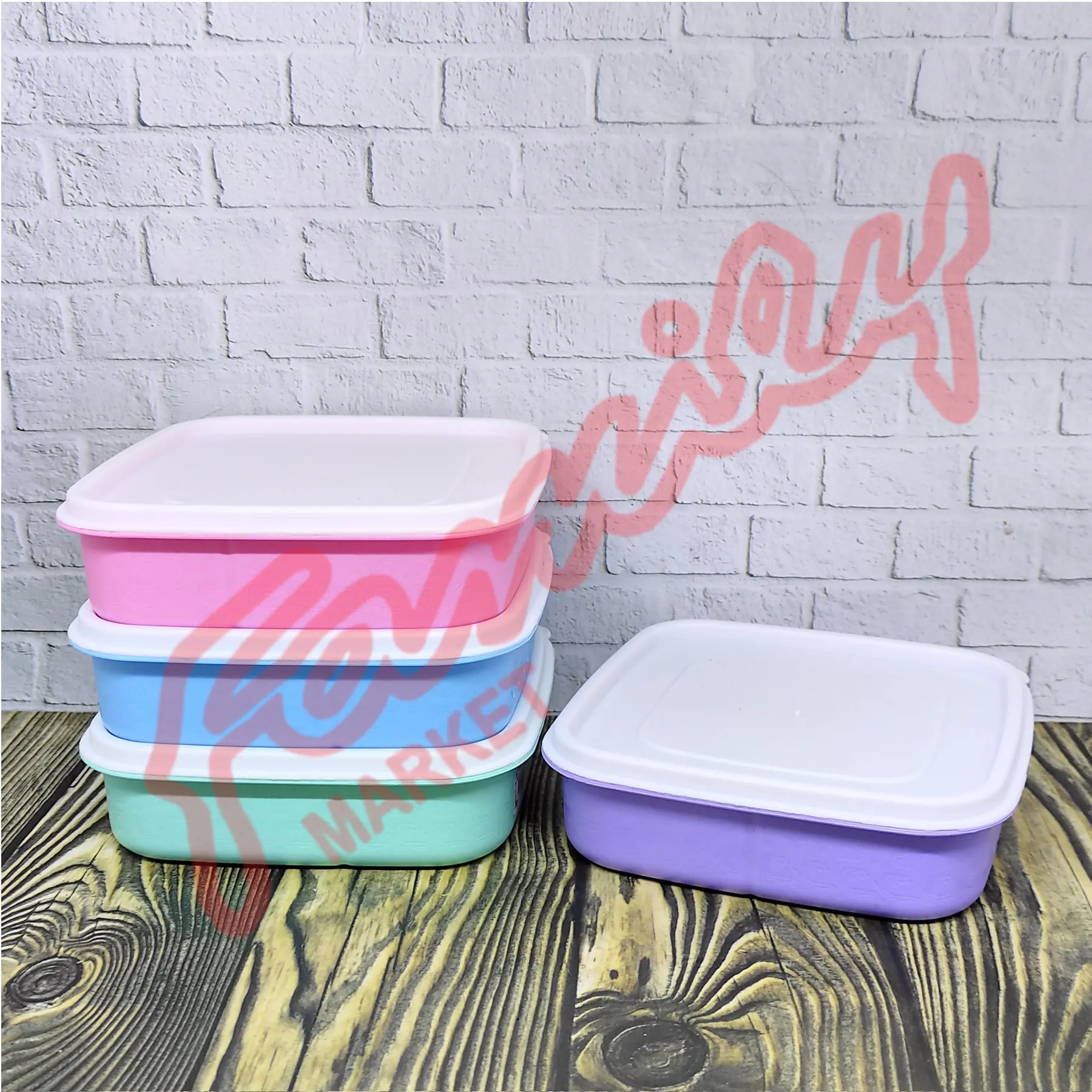LUNCH BOX / TEMPAT MAKAN PLASTIK SAKURA W20 TAKUMA 025060 Kitchenware