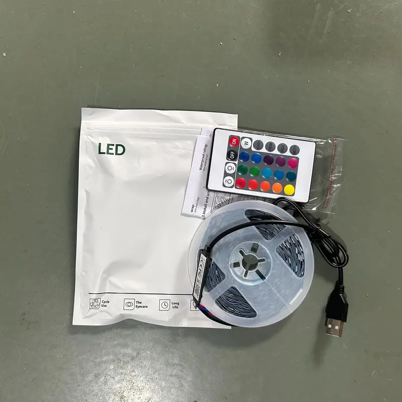 USB Powered LED Strip Light, RGB Color Changing LED Light with APP & Remote Control, Smart LED Lights for Bedroom, Home, Living Room, Decorative Light for Party, Festival 4