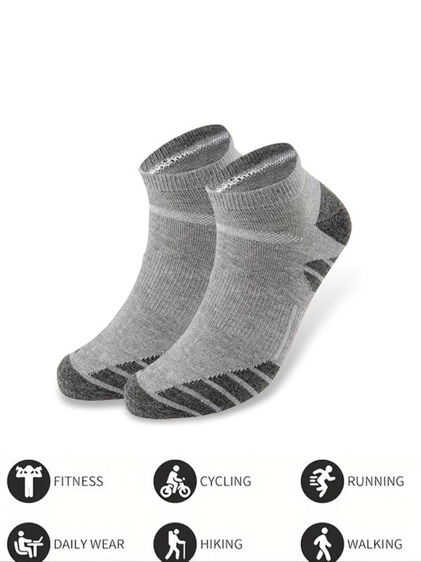 Men's Colorblock Low Cut Socks, Casual Soft Comfy Breathable Socks for Daily Wear, Men's Socks for All Seasons 4