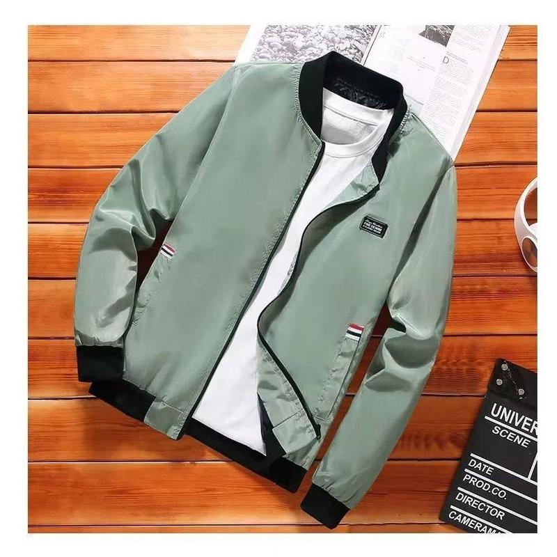 Men's Lightweight Windbreaker Spring Autumn Jacket Coat Men's Windproof Outdoor Casual Stylish Zipper Pocket Jacket 3