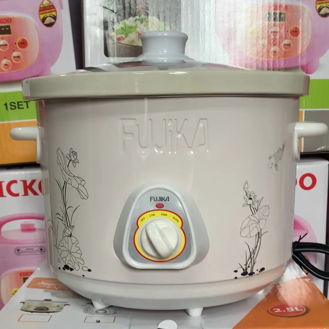 Nồi nấu cháo chậm , kho cá 2.5 Lít Fujika