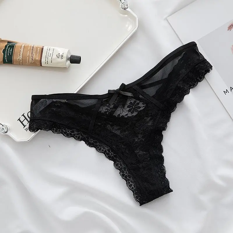 Quần Chíp L.K Ren Mềm R04 Nữ Quần Lót Women Đen Voi 2