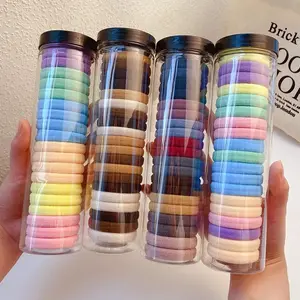 BISA COD F5588 Karet Rambut Anak / Ikat Rambut Tabung Wanita Isi 20 Pcs / Ikat Rambut Polos Warna Warni / Karet Tabung Fashion