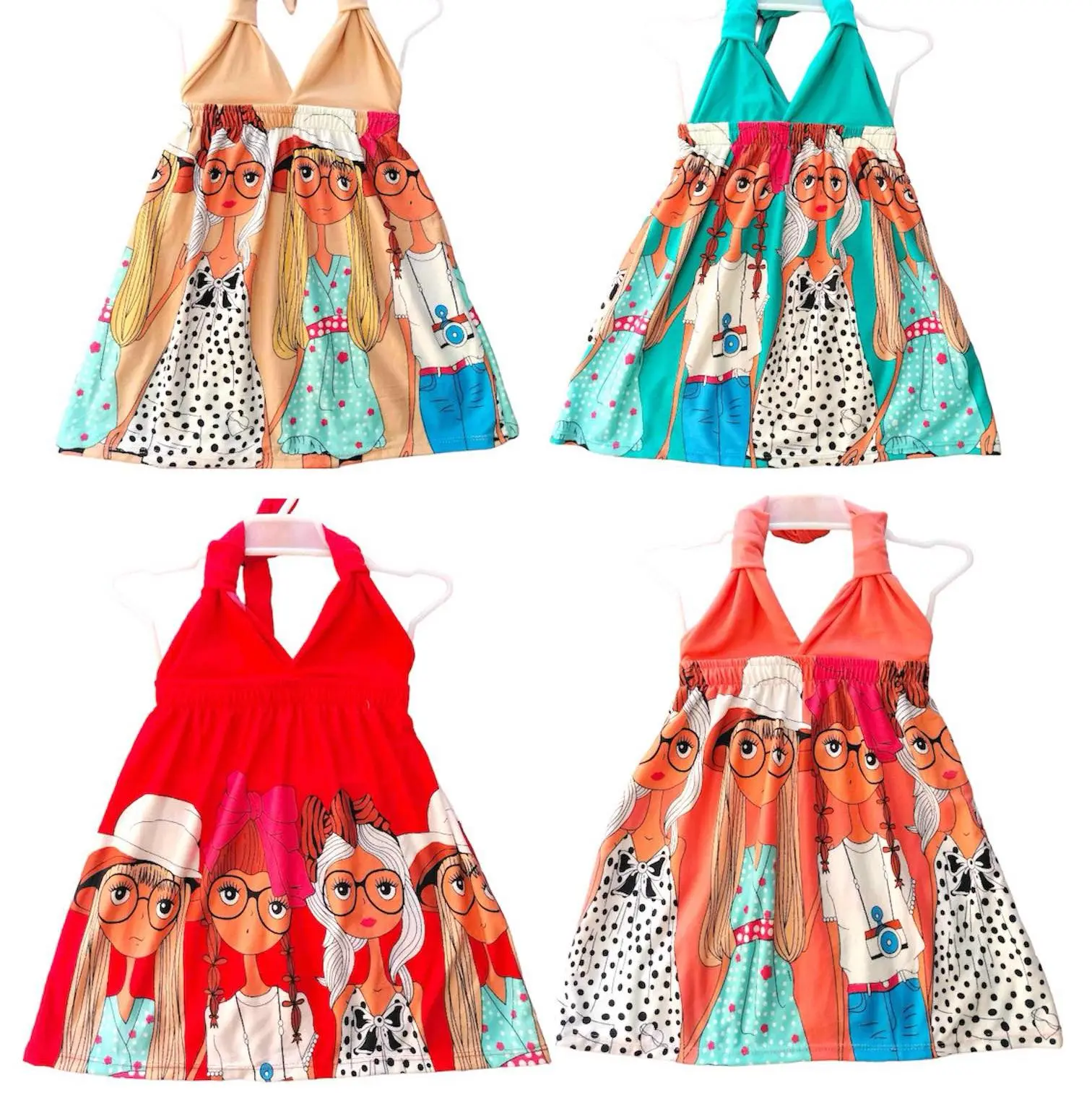 KIARA Dress Doll Prints for Kids Suitable for Kids  1-3 Years Old cotton spandex