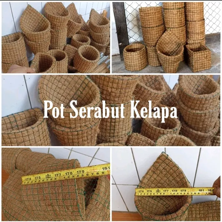 Pot Tanaman Bunga Anggrek  Serabut Kelapa Pvc