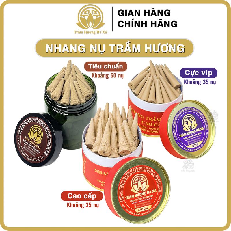 Nhang nụ trầm hương sạch thơm dịu của nhà Trầm Hương Hà Xá 0