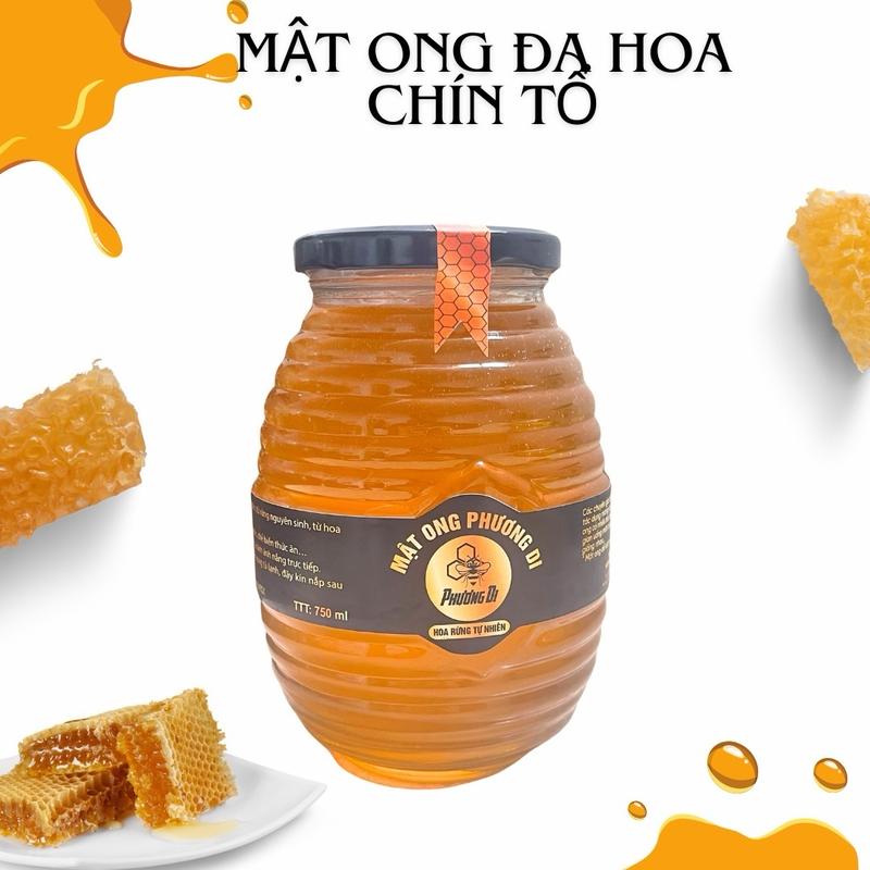 [Com bo] 2 Hủ  Mật Ong Hoa Rừng Tây Nguyên- Mật Ong Nguyên Chất Hủ 1000g Thức Ăn Vị Mật Ong