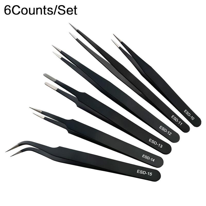 Product Introduction of Tweezers Set, Anti-static Stainless Steel Tweezers, Non-magnetic Curved Tweezers Set, Multipurpose Tweezers Set for Jewelry, Crafts, Electronic Products 0