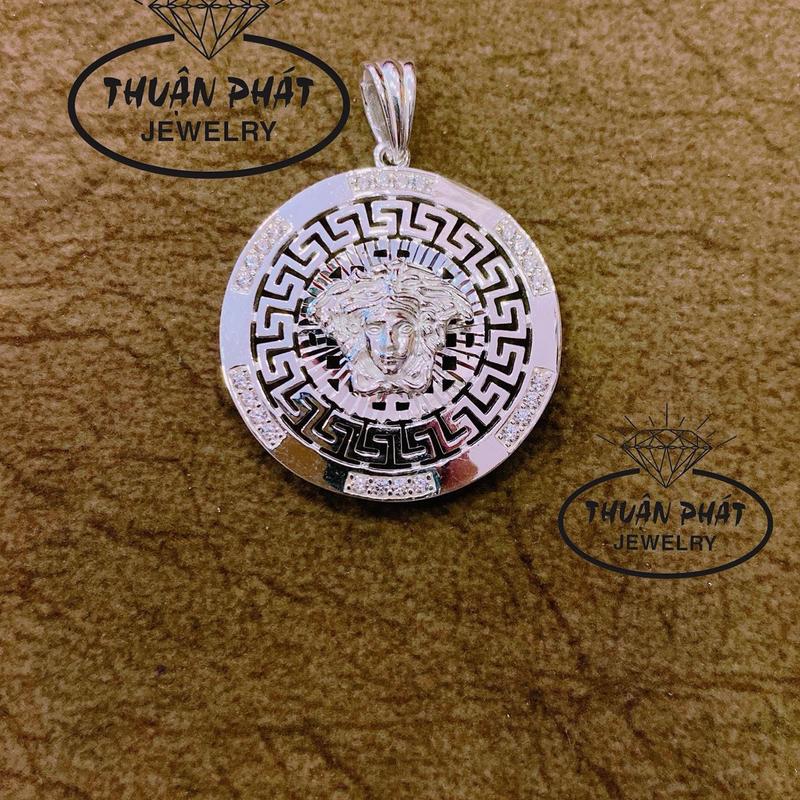 Phụ Kiện Mặt Dây Chuyền M080 Vsap Đơn Giản Đeo Cổ Sang Trọng Trang Sức Bạc Ý Xi Kim- Bạc Thuận Phát Charm