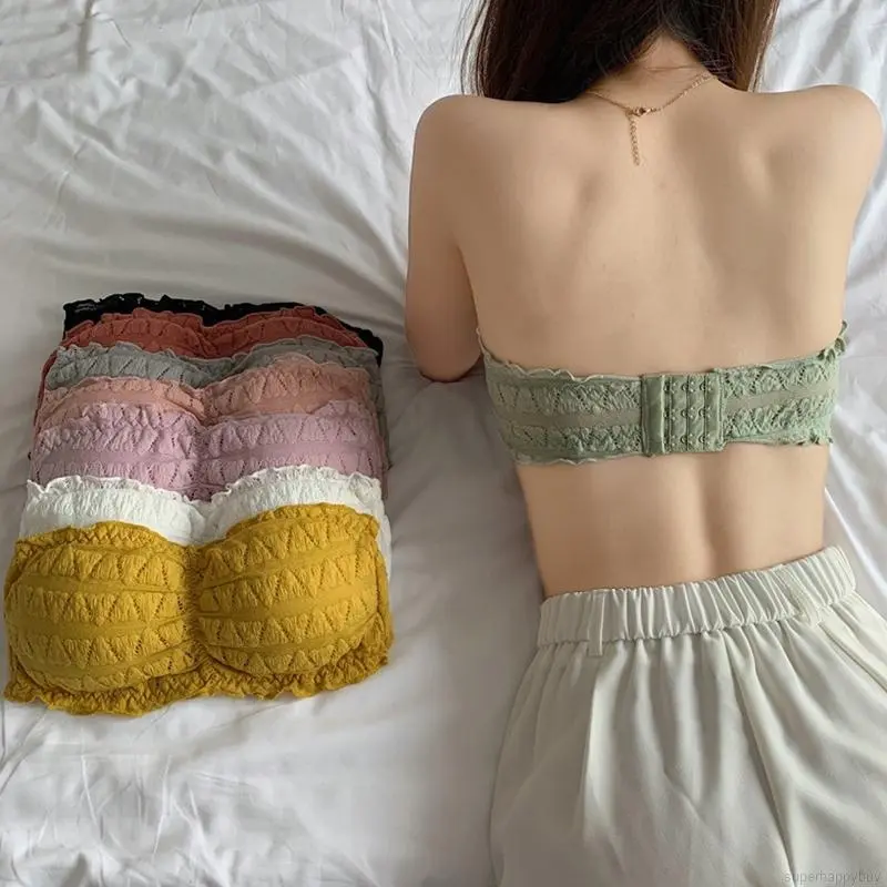 Đồ Lót Áo Ngực Thời Trang Nữ, Quấn Ngực, Thiết Kế Lưng Đẹp, Không Dây, Không Đường May, Áo Ống, Thích Hợp Cho Phụ Nữ