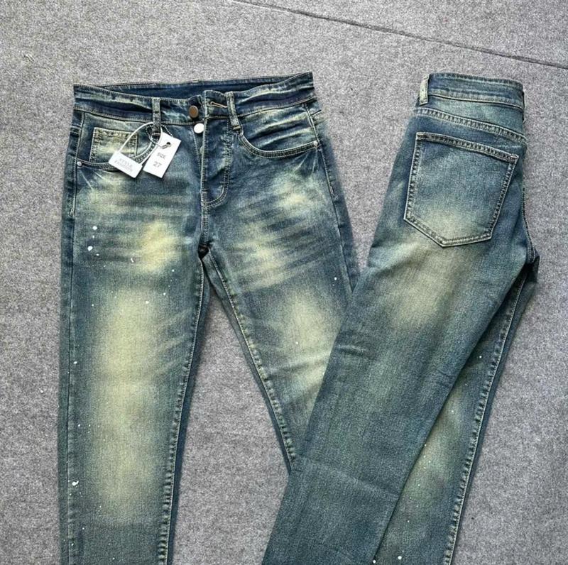 Quần jean nam Bơ Pồ xanh trơn vảy sơn vải dày dặn mẫu mới hot trend -THÚY NGÂN FASHION 2