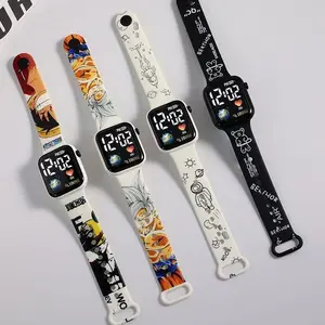 Jam Tangan Digital Anak Cute Cantik Cowok Cewek LED Screen Strap Kartun Lucu Unisex Murah Fashion Qualitas