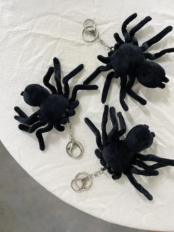 Cute Spider Design Plush Keychain, Creative Plush Pendant, Bag Charm for Women & Men, Fashion Accessories for Daily Use 5