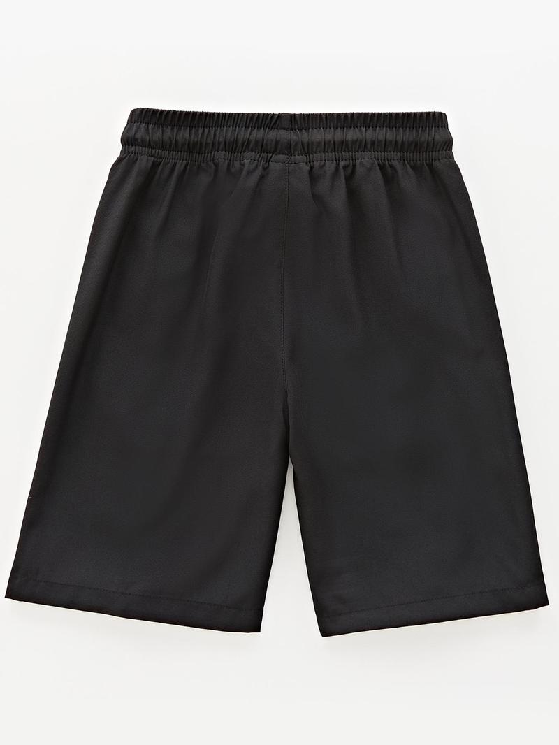 Product Introduction of Men's Solid Color Drawstring Waist Shorts, Casual Loose Pocket Track Shorts for Summer, Men's Bottoms for Daily Wear 2