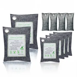 Bamboo Charcoal Bag 100gr/200gr/500gr Penghilang Bau Mobil Ruangan, Anti Lembab, Penyegar Udara Alami