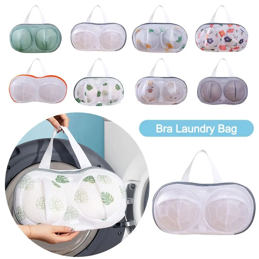 maxinthe Creative Anti-deformation Bra Laundry Bag Anti-Winding with Handle Bra Protective Washing Bag Breathable Cartoon Underwear Cleaning Protector Home&Travel