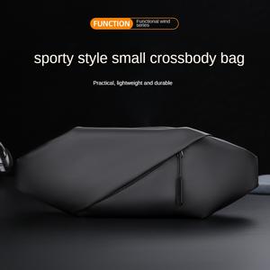 A casual sports small crossbody chest bag, sports motorcycle style, unisex, suitable for daily travel, sports cycling, commuting, and shopping use, waist bag small crossbody chest bag