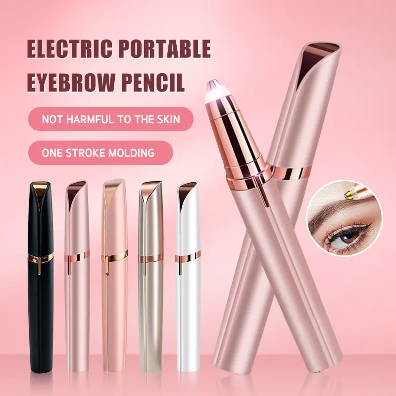 【ON Sale】Electric Eyebrow Trimmer Shaver Battery Version/USB Charging Painless Remover Brows Razor Mini Portable Eye Line Decoration