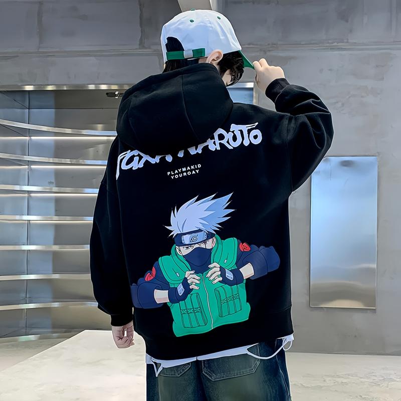 20-60kg Áo Nỉ Hoodie có mũ, Dành cho bé trai, họa tiết hoạt hình, phong cách Hàn Quốc