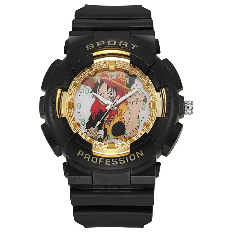 Cartoon Anime Character Quartz Watch Fashion Electronic Children's Watch Waterproof Outdoor Sports Watch
