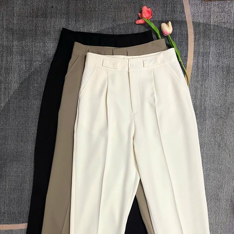 QUẦN BAGGY 1 NÚT TRƯỚC CHẤT COTTON LẠNH CAO CẤP 0