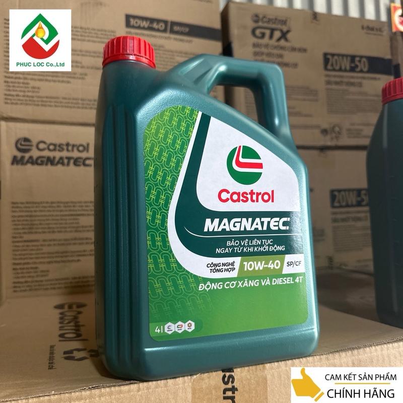 CASTROL MAGNATEC 10W40 API SP Dầu nhớt công nghệ tổng hợp cho động cơ máy xăng senfine co 3