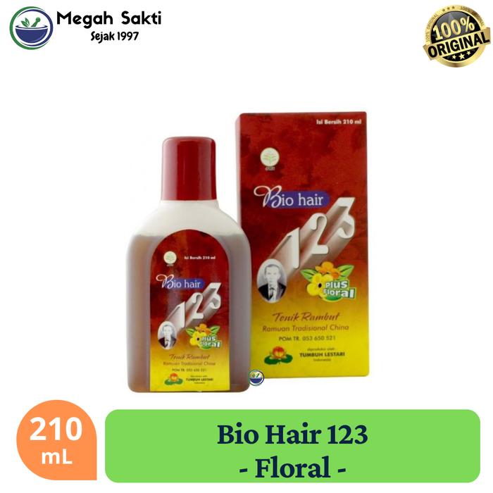 Gambar Bio Hair 123 Floral (Red) 210 mL / Hair Tonic Penumbuh Rambut Alami Haircare Vitamin Cairan Rontok Perawatan Shampoo Kering Conditioner dari Megah Sakti Pharmacy Kota Medan Tokopedia
