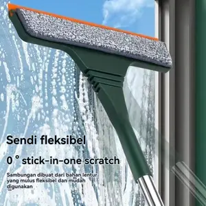 Pembersih Kaca Jendela Wipper 2in1 Alat Pembersih Kaca Jendela Lantai Meja Mobil
