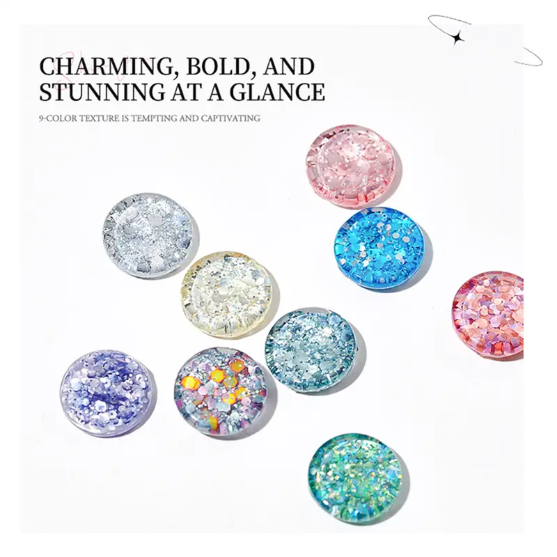 Sơn móng tay Gel, XEIJAYI, keo móng chân, sequins bạc mới, cho móng tay trắng, đèn Flash Pop, màu phổ biến, nghệ thuật móng tay, đặc biệt, lâu dài, COD 2024 Honghush, [Thanh Toán Khi Nhận Hàng] 4