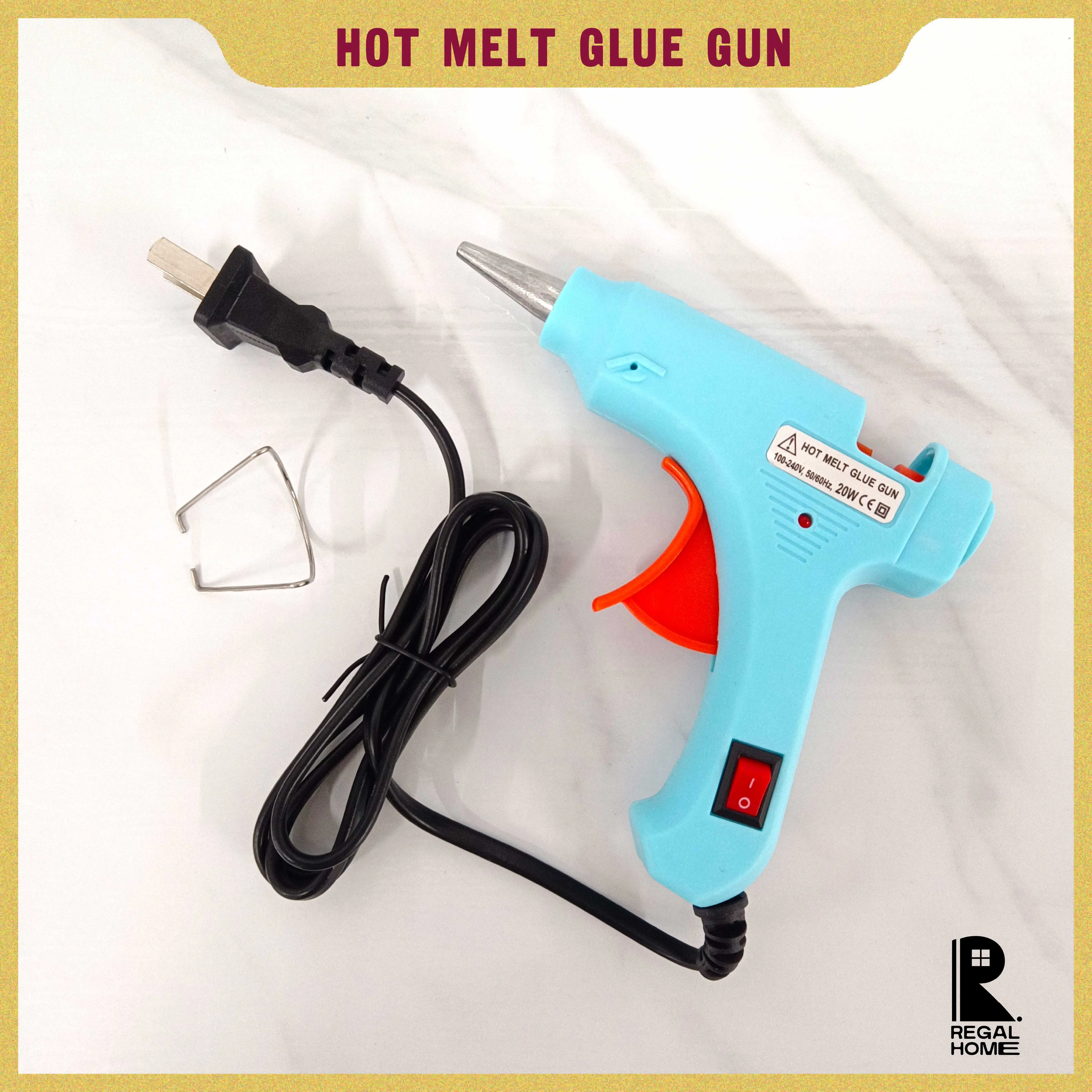 [RANDOM COLOR] Electric Glue Gun Easy Hot Melt Glue Gun Blue Easy Gluing Glue Gun