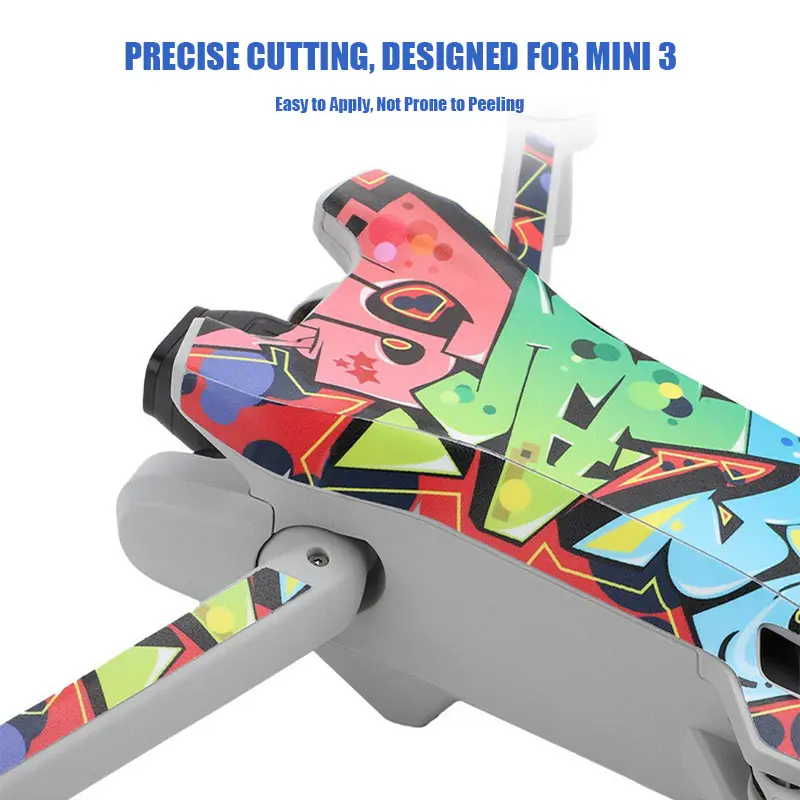 Vỏ Tương Thích Với DJI Mini 3 Máy Bay Không Người Lái Cầm Tay VOLODYMYR, Thiết Kế Rằn Ri Hiện Đại Ấm Áp, Bảo Vệ, Bền Và Độc Đáo, Bao Gồm Decal Vinyl, Dễ Dàng Áp Dụng, Loại Bỏ Và Thay Đổi Kiểu Dáng 4