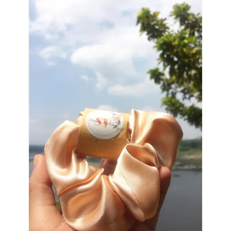 SCRUNCHIE SSATIN IKAT RAMBUT AKSESORIS RAMBUT KARET RAMBUT CEPOL HIJAB SCRUNCHIE HIJAB RAMBUT 3