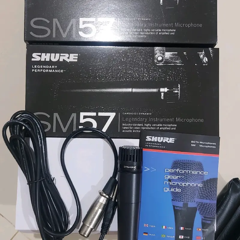 Mic Cable SHURE SM57 /mic kabel sm 57.Profesional microphone.LEGENDARY PERFORMANCE 3