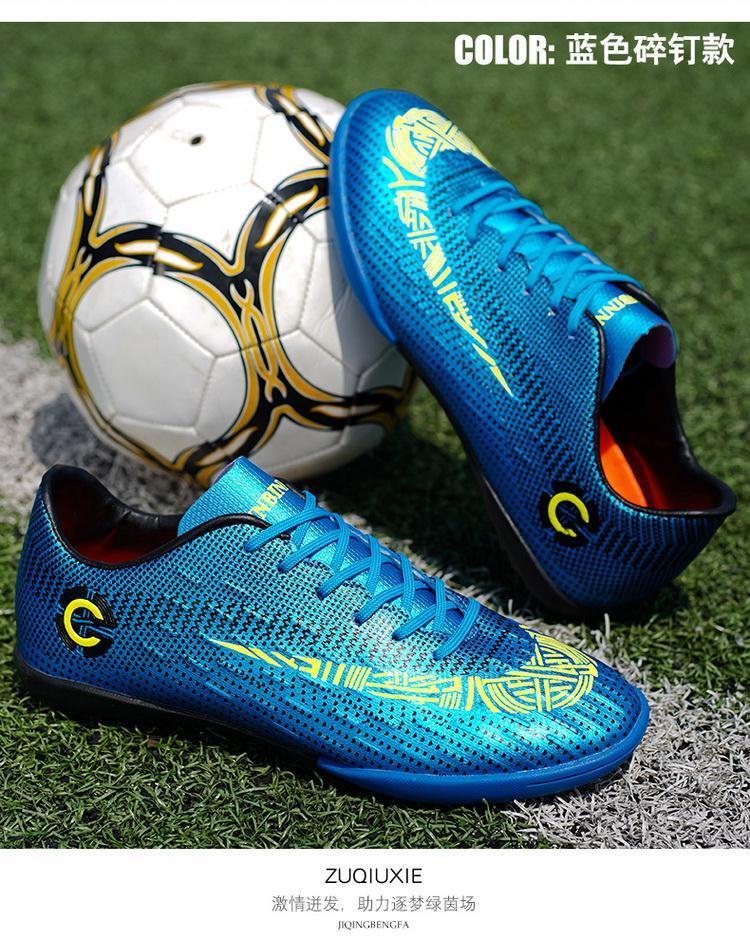 Product Introduction of Men's High Top Soccer Shoes Ronaldo Messi Assassin Long Spike Boots 7 Children's Students Teenagers Men's AG Broken Spike Training Shoes 15