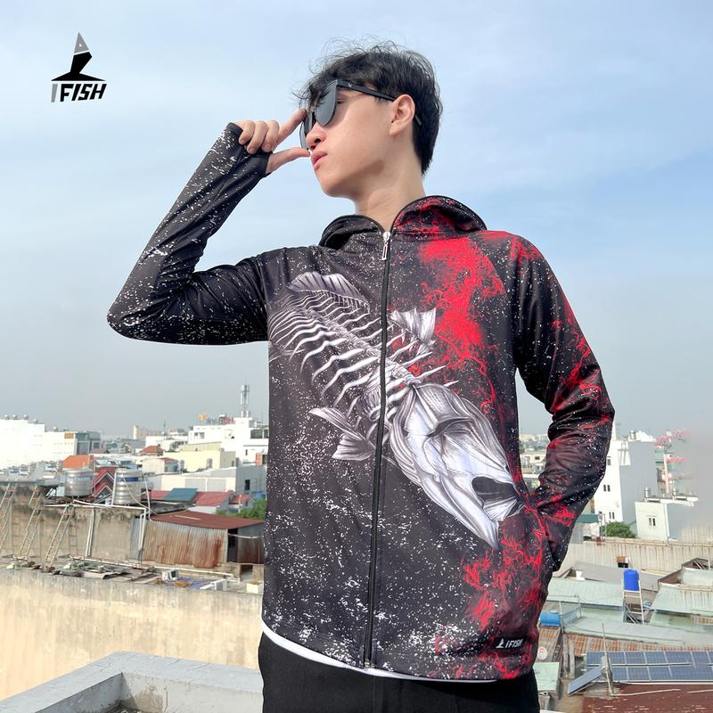 Áo Câu Cá Chống Nắng ULTRALIGHT FISHING IFISH, Thoáng Mát, Chống Tia UV dành cho AE Cần Thủ Của Nhà Ifish 4