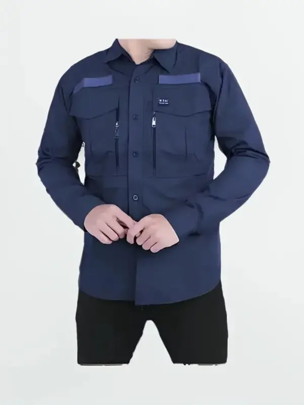 kemeja pria tactical w tac lengan panjang Army viral 1
