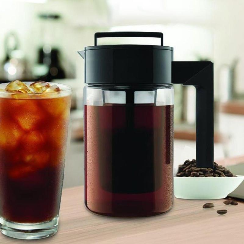 Product Introduction of Cold Brew Coffee Maker, 1 Count Glass Coffee Pot with Handle & Lid, Coffee Making Tool for Home Office  Kitchen Dormitory Dining Room 2