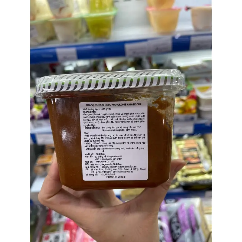 Tương Miso giảm muối Marukome Ryotei-No-Aji  375g ,Miso Dashi vị truyền thống 750g  - Gyomu Japan 7