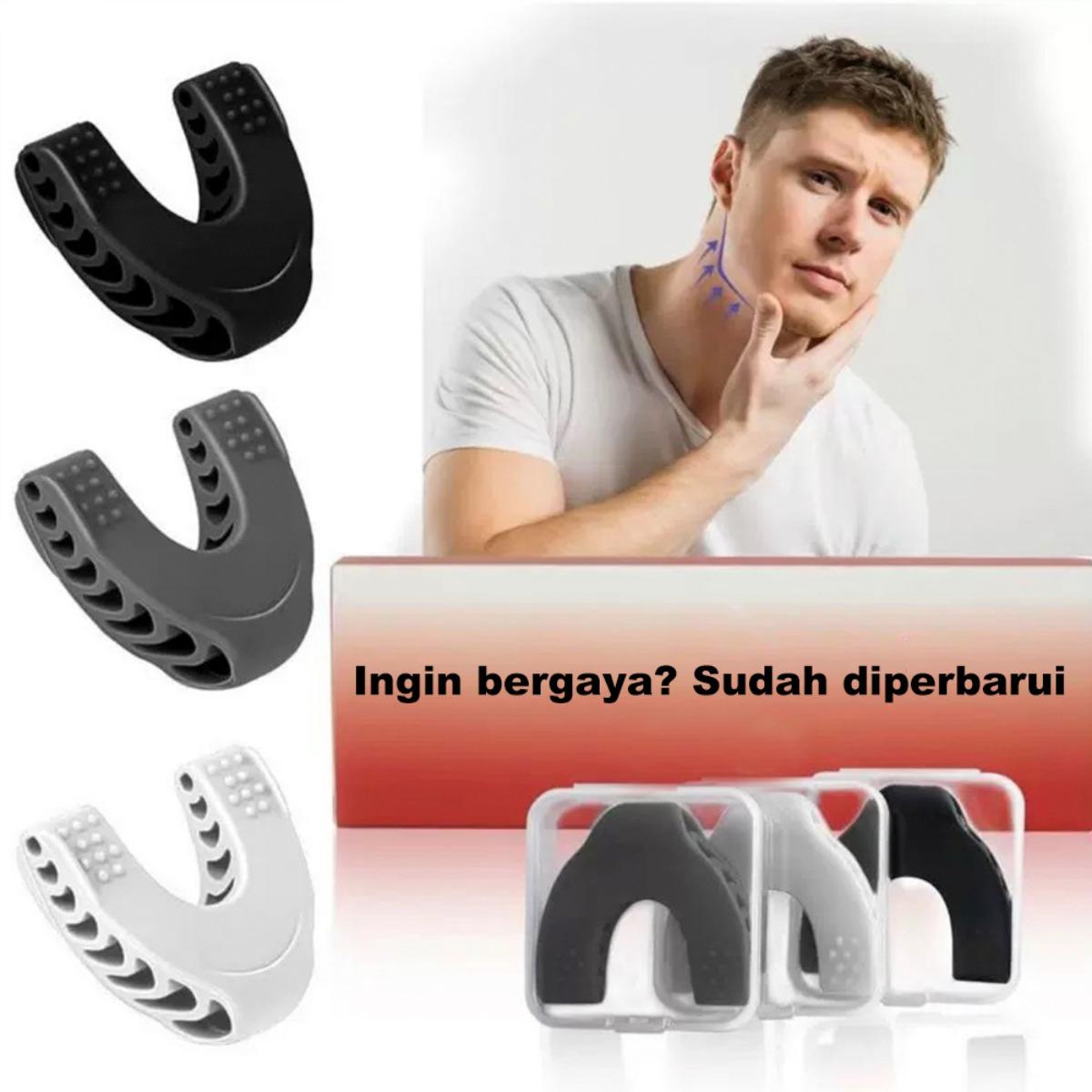 Alat Pijat Wajah Elektrik - Pemijat Silikon V-Shape, Penghilang Double Chin, Perangkat Gym Jawline untuk Kontur Wajah, Lifting & Peremajaan Kulit - untuk Pria & Wanita