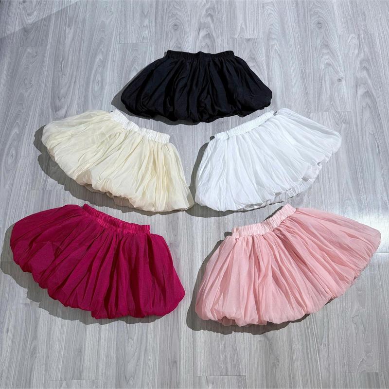 Váy Bí Dáng Xoè Nhẹ Nhàng Với Chất Liệu Voan Cao Cấp, Thiết Kế Vải Tơ Nến Thoáng Mát, Phù Hợp Dưới 53kg, Phong Cách Nữ Women 0
