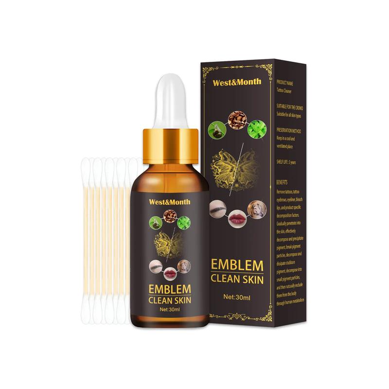 Product Introduction of Tattoo Remove Oil Safe And Painless Tattoo Remover Moisturizes Skin Eyebrow Eyeliner Skin Tattoo Removal Oil Cleaning Liquid To Remove Tattoos Permanent (30ml)\ws011 23