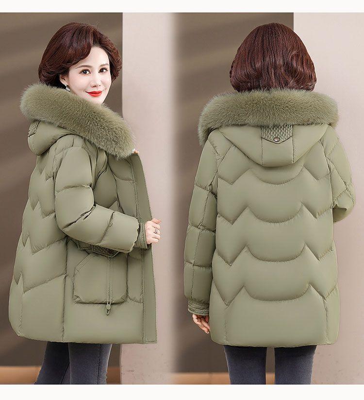 Product Introduction of Áo Khoác Mùa Đông, Dành Cho Phụ Nữ Trung Niên, Lót Lông Cừu, Dày Dặn, Áo Khoác Độn Bông, 40 Đến 50 Tuổi, Phong Cách Phương Tây, Áo Khoác Độn Bông Xuống Top Women Jacket 12