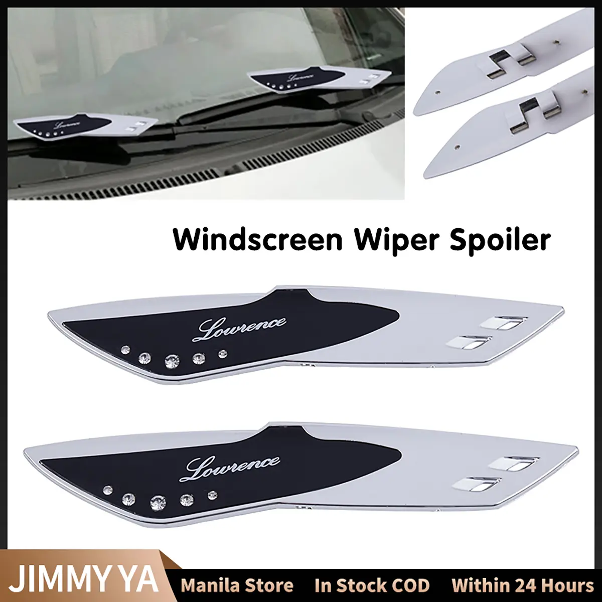 2PCS Wiper Blade Aid Aluminium Windscreen Wiper Spoiler Car Replacement Wiper Blades For Truck SUV Vehicle