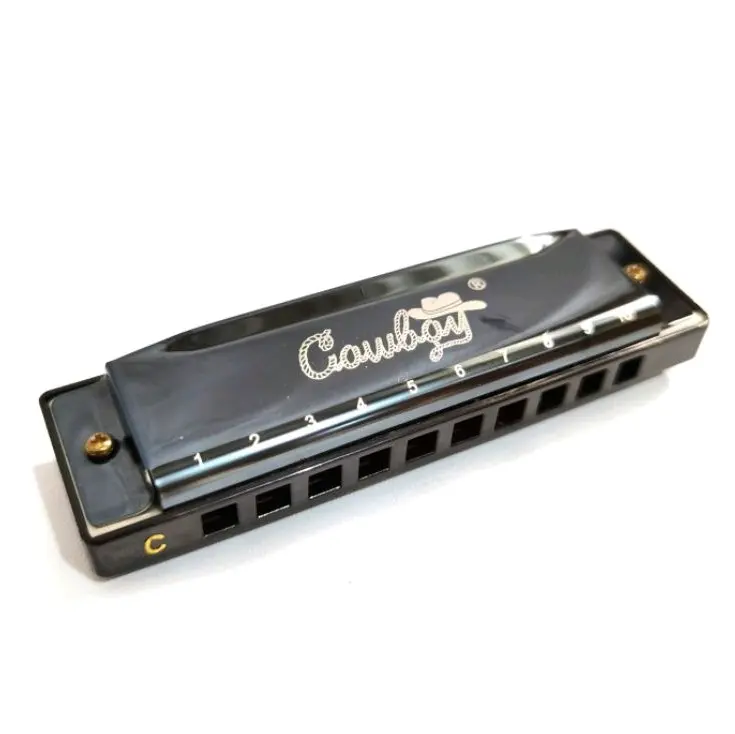 Harmonika / harmonica nada C 10 hole black hitam COWBOY ORIGINAL
