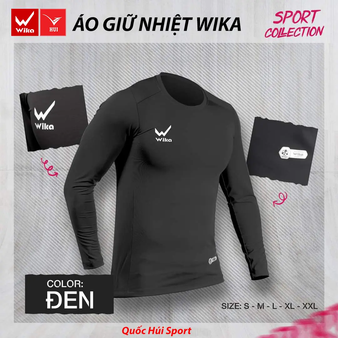 Áo giữ nhiệt Wika đá bóng trời lạnh Mua 2 Tặng [ 1 Bình xịt khử mùi] Sport Thun