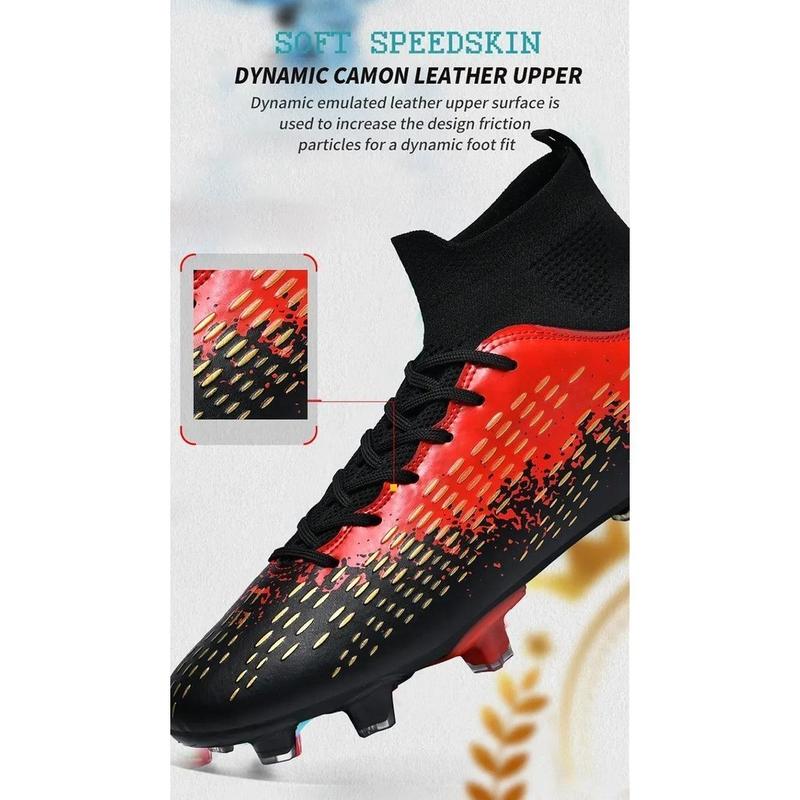 Product Introduction of Size 35-48 Youth Football Boots Spikes Long Spike Football Boots High-Top Football Boots Youth Training Shoes Competition Shoes Sports Shoes Grass Football Boots Land/Short Lawn Five-Made Football Boots Football Sports Shoes Outdoor/Indoor Football Boots 39