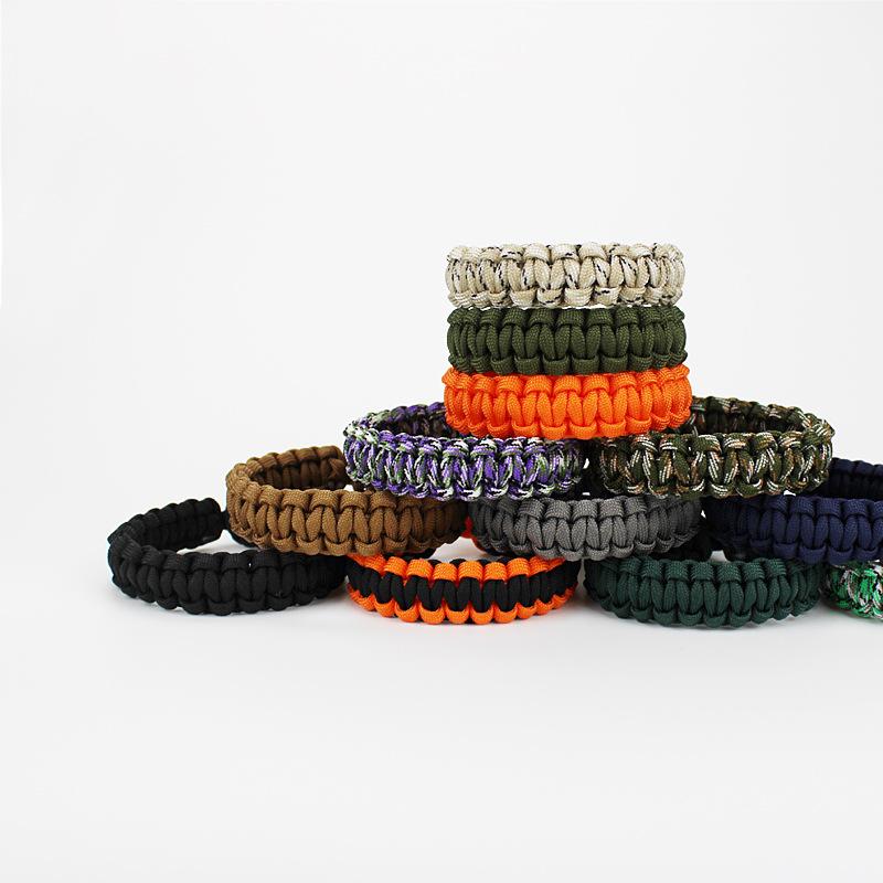 Product Introduction of Adjustable Men Women Survival Emergency Bracelet Paracord Bracelet Weaving Wristband for Camping Hiking Outdoor Tool Accessories 13