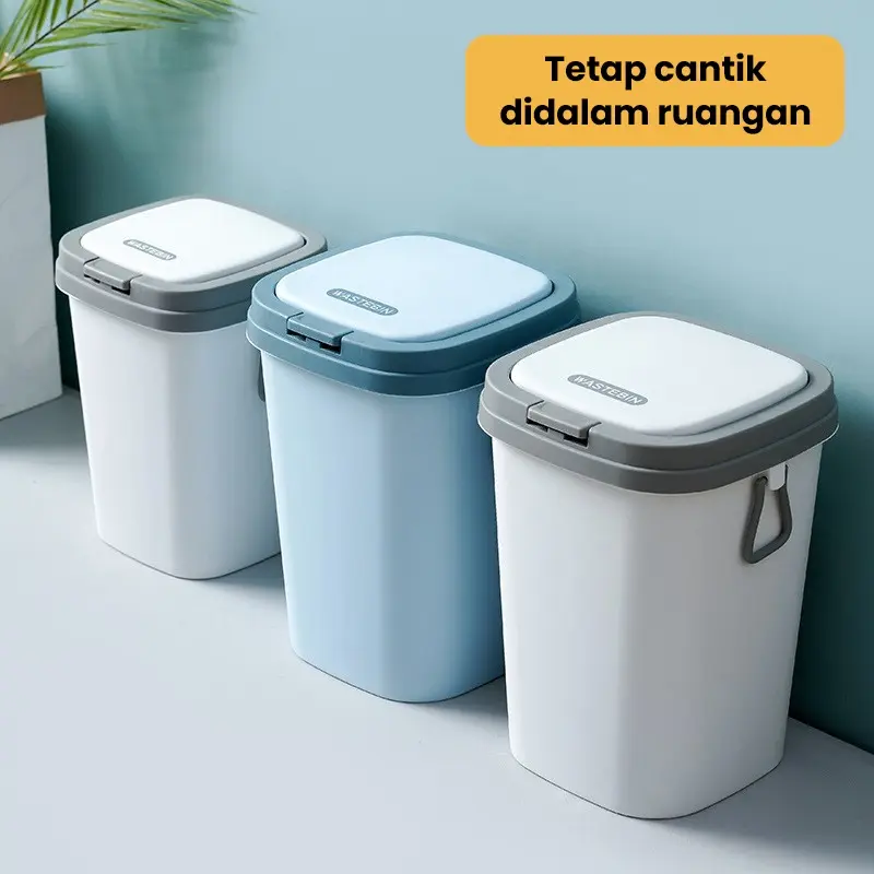 Dejavu Tempat Sampah Ruang Tamu Tong Sampah Plastik Tempat Sampah Tertutup Kotak Sampah Kamar Mandi Trash Bin HSB161 4